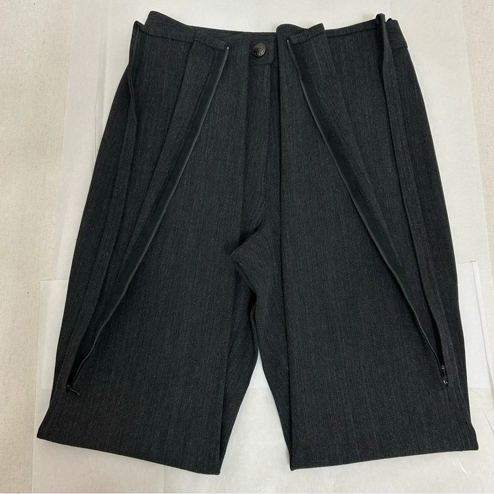 CHANEL Authentic Vintage Wool Grey Pants Trousers S